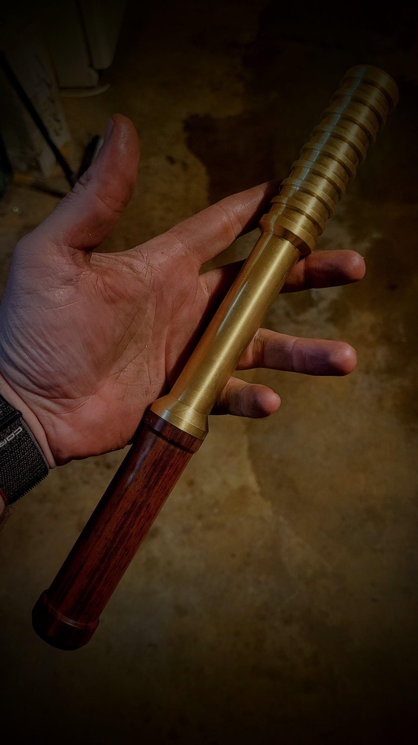 Brass and Micarta Tire Thumper