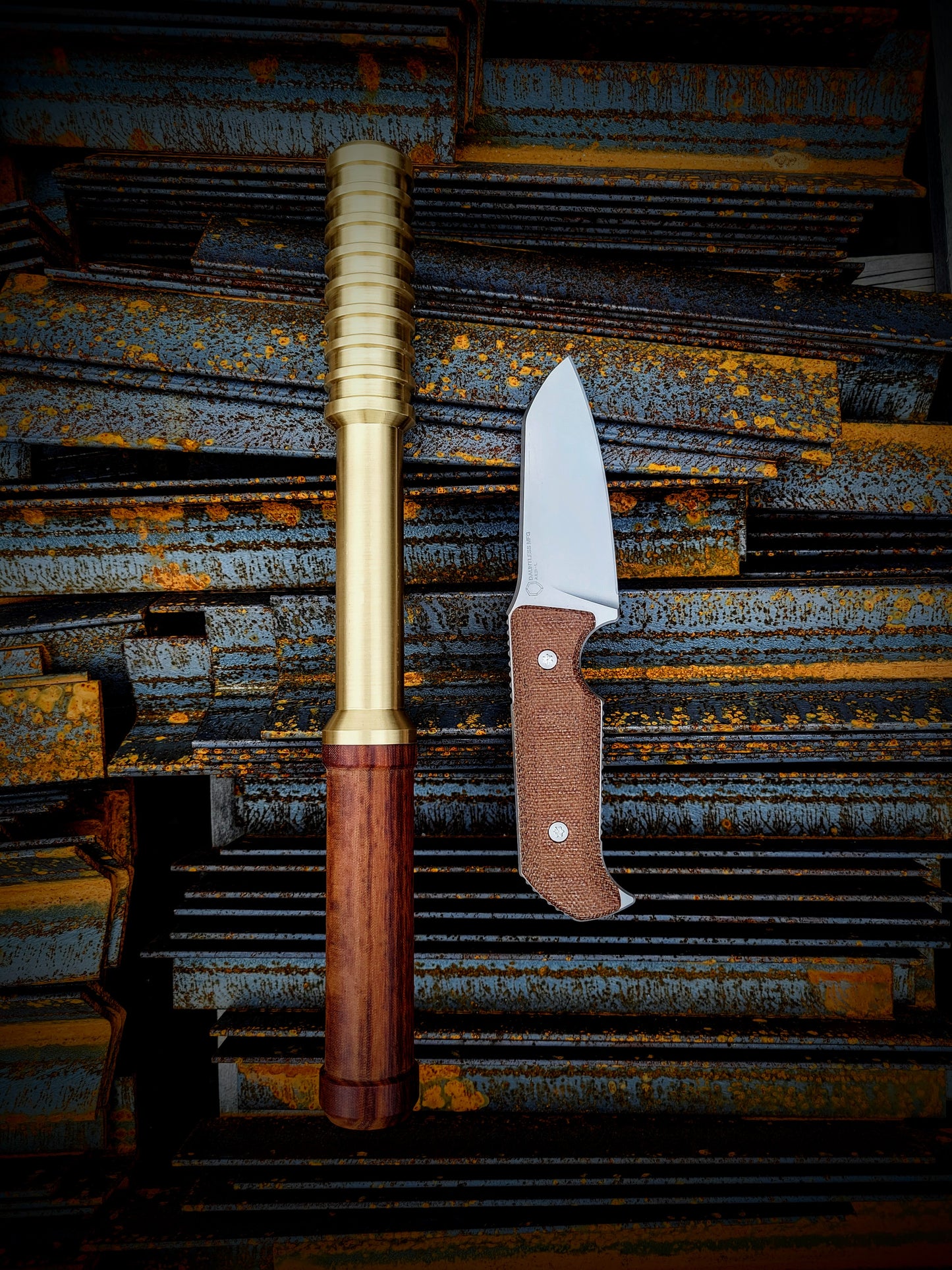 Brass and Micarta Tire Thumper