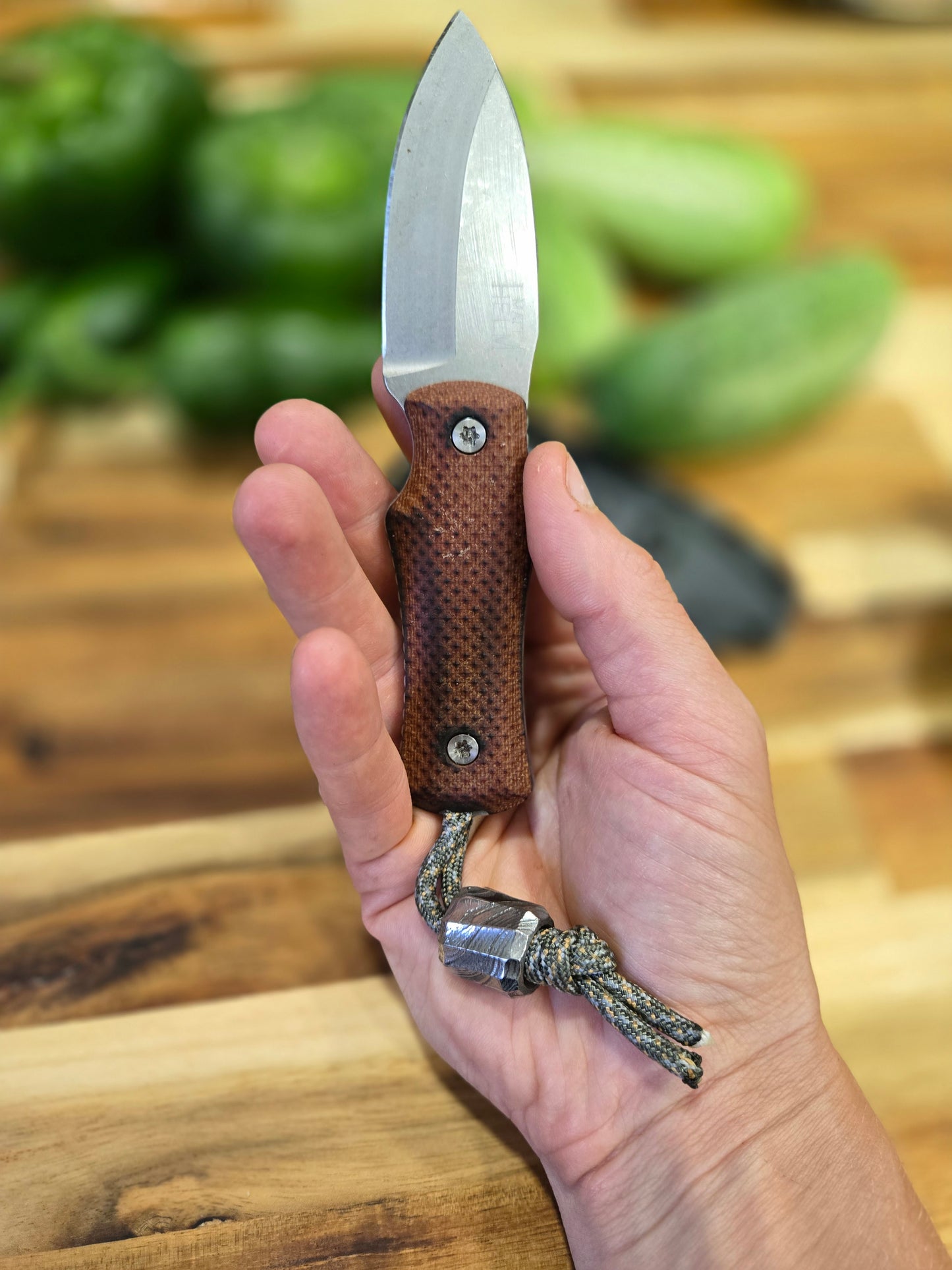 Damascus EDC Bead (2)