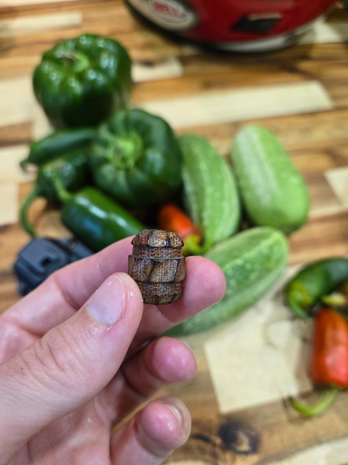 Scorched Micarta EDC Bead #3