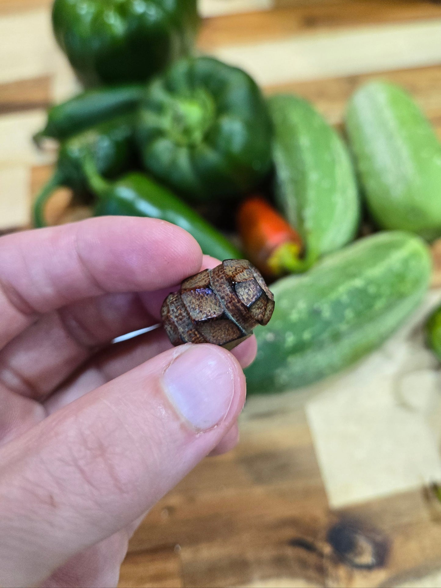 Scorched Micarta EDC Bead #3
