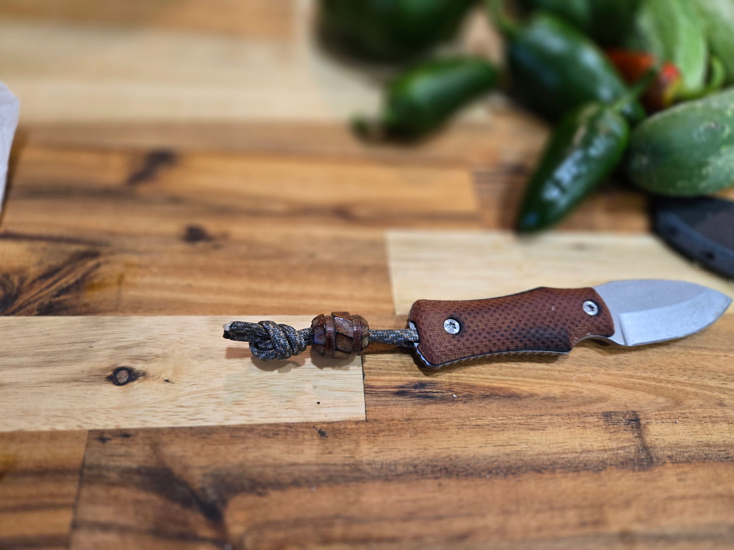 Scorched Micarta EDC Bead #3