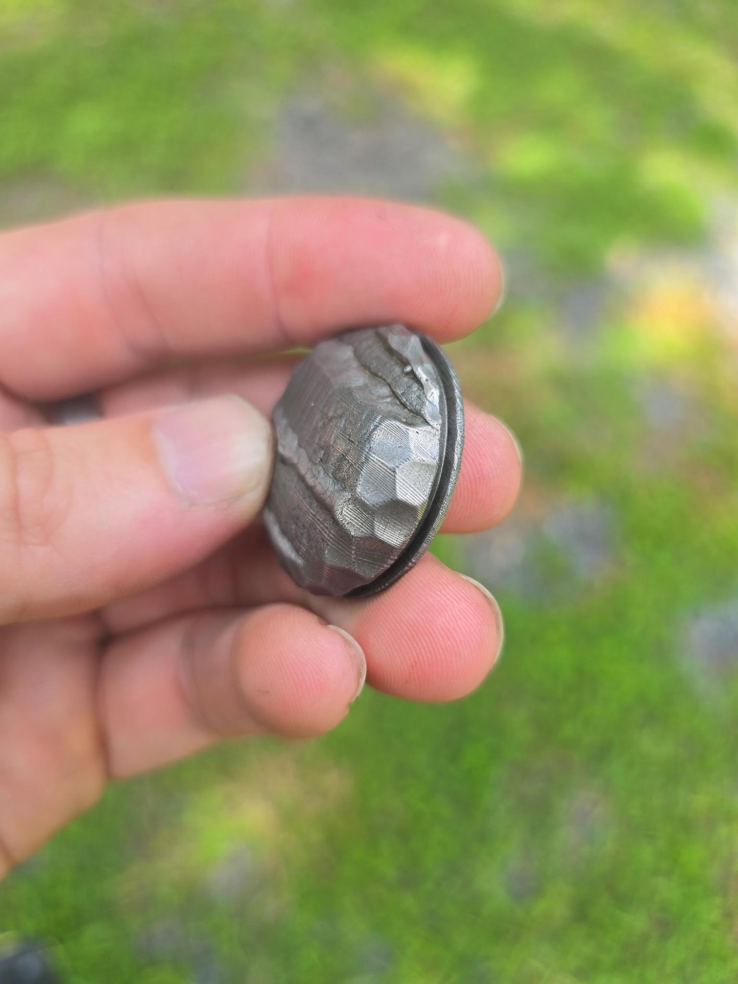 Damascus Worry Stone